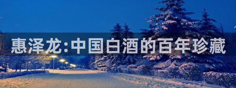 威九国际招商：惠泽龙:中国白酒的百年珍藏