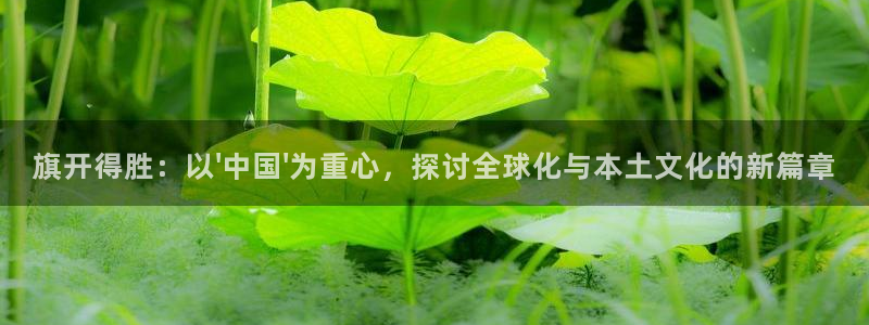 威九国际体育合法嘛：旗开得胜：以\'中国\'为重心，探讨全球化与本土文化的新篇章