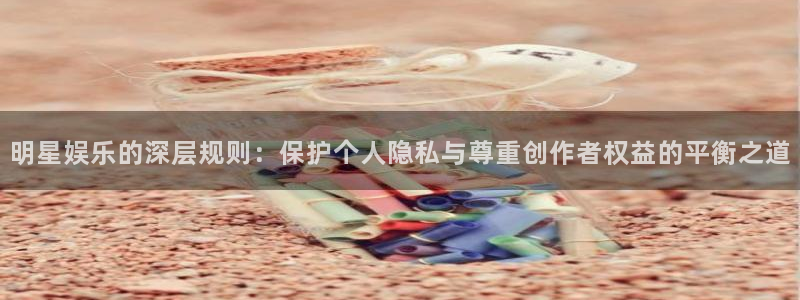 上海威九国际汽车电子有限公司：明星娱乐的深层规则：保护个人隐私与尊重创作者权益的